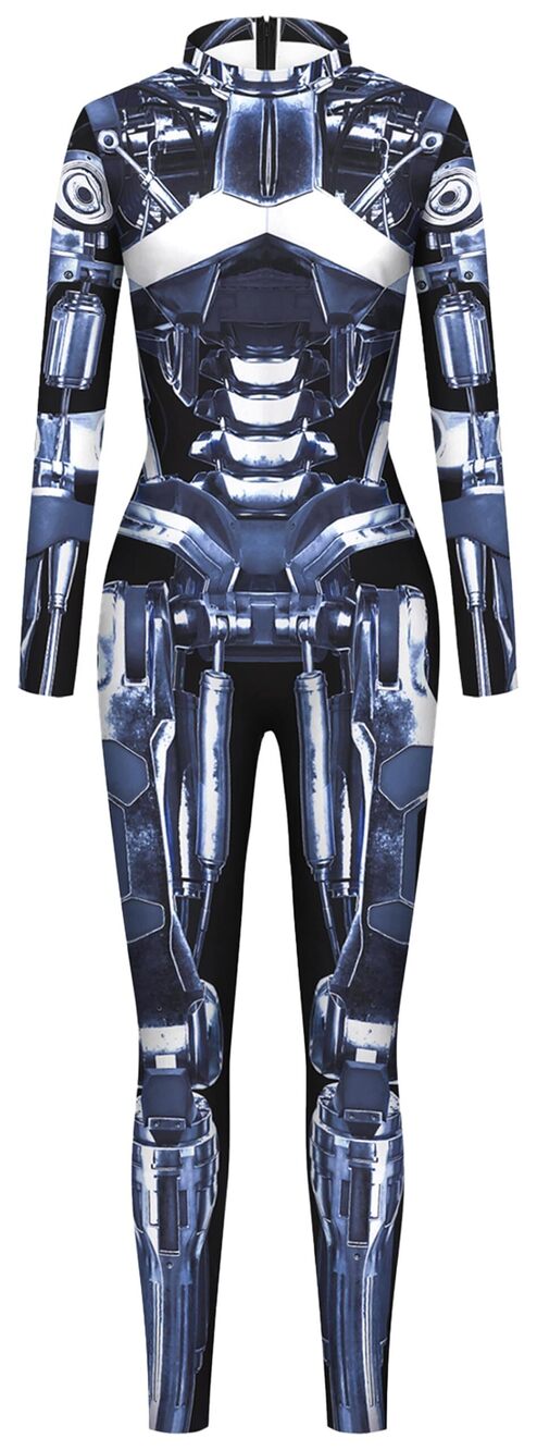 7420 ’s Halloween Costume Long Sleeve Jumpsuit 3D Digital Print Romper
